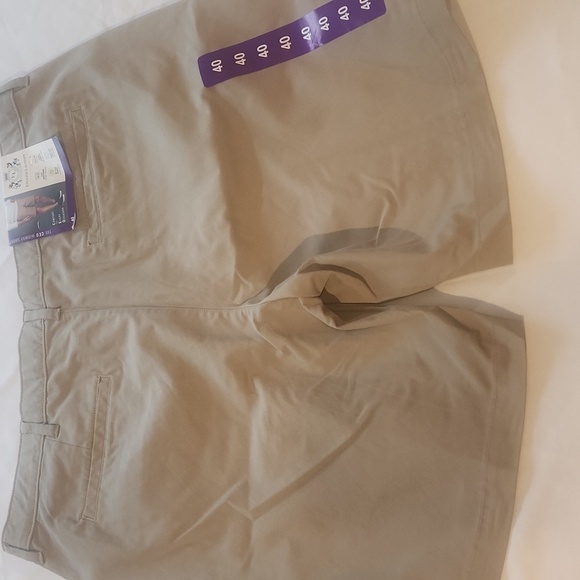 English Laundry Khaki Flat Front Shorts - Picture 2 of 6